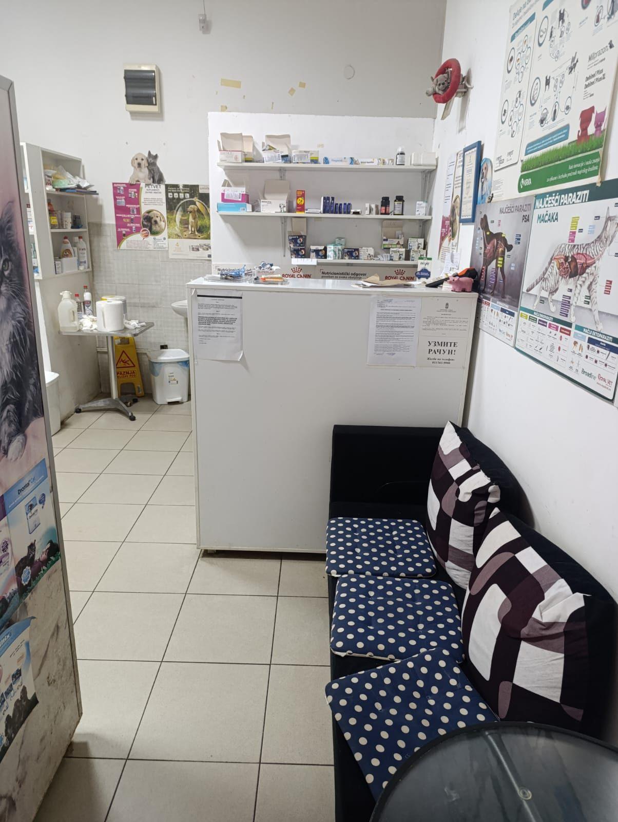 Čekaonica i prijem veterinarske ordinacije Dr Goran u Nišu